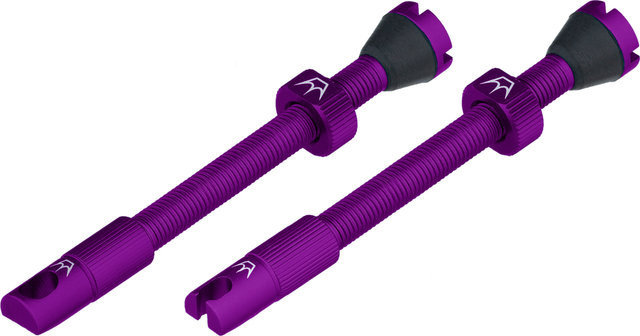 Peaty's Holeshot Fast Flow tubeless valves - violet | Presta Valve (SV) | 60 mm