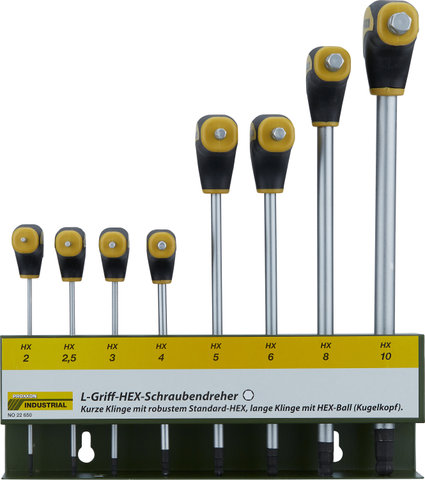 Proxxon Set de Tournevis HX à Manche en L avec Support - noir-jaune