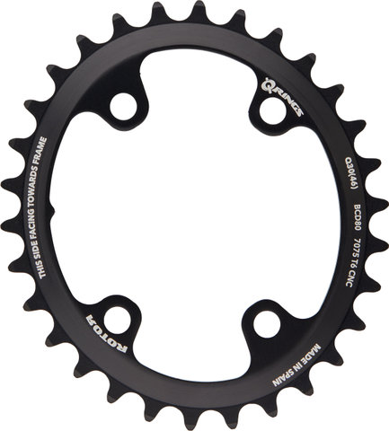 Rotor Plato Shimano GRX, 4 brazos, Q-Rings, círculo de agujeros de 110/80 mm - negro/30 