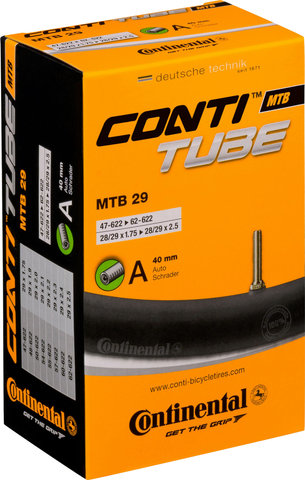 Continental Chambre à Air VTT 29 - universal | Valve Schrader (AV) | 28-29 x 1,75-2,5 AV 40 mm | 37-622 à 47-635 | 40 mm