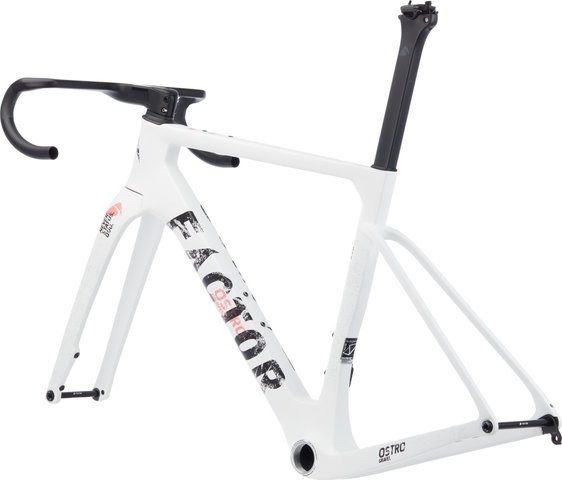 Factor OSTRO Gravel V.A.M. Disc T47a Shimano Kit de cuadro de carbono - white grunge/54 cm, 100 mm x 38 cm, SB 0 mm