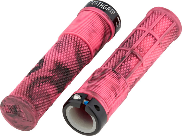 DMR Puños de manillar Brendog Death Grip FL Lock On - marble pink/S