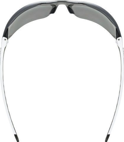 uvex Equate sports glasses - white matte/mirror silver