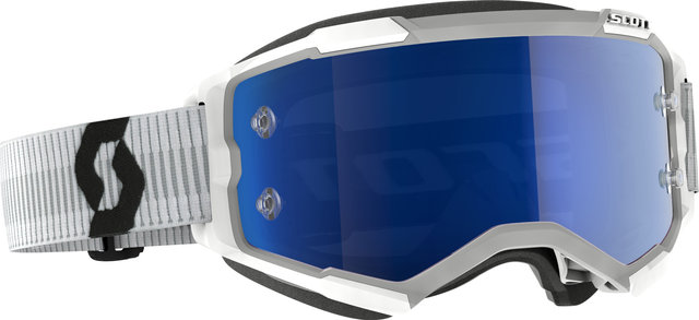 Scott Fury MTB Goggles - white | blue chrome afc works