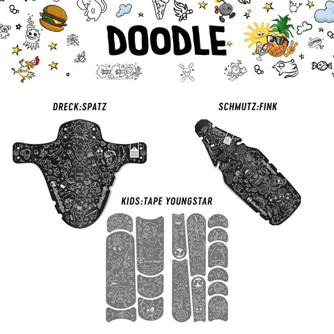 rie:sel design Bundle Youngstar Rahmenschutzset - doodle white