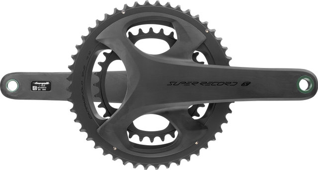 Campagnolo Super Record S Wireless Gruppe 2x12-fach 29-45 - schwarz-matt/Anlöt/10-27/Campagnolo/Campagnolo/172,5 mm/ohne