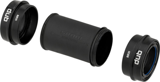 SRAM Eje de pedalier DUB BB30 Road Wide 68 mm - black/BB30