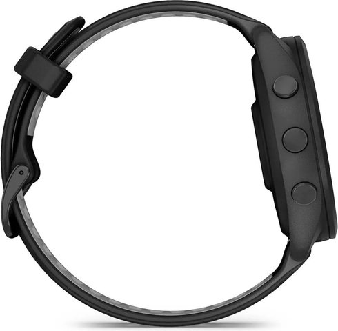 Garmin Forerunner 265 Smartwatch mit Schnellwechsel-Silikon-Armband 22 mm - schwarz