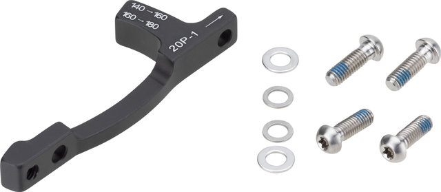 SRAM Disc Brake Adapter 20 P-1 for 160mm/180mm Disc - black | 180 mm, 160 mm | titanium
