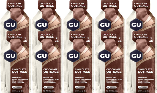 GU Energy Labs Energy Gel - 10 pièces - chocolate outrage