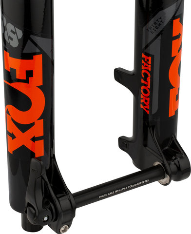 Fox Racing Shox 38 Float 27,5" GRIP2 Factory Boost Federgabel Modell 2021 - shiny black/180 mm / 1.5 tapered / 15 x 110 mm / 37 mm