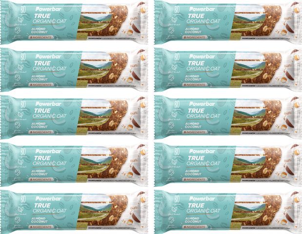 Powerbar True Organic Oat Energy Bars - 10 pieces - coconut-almond