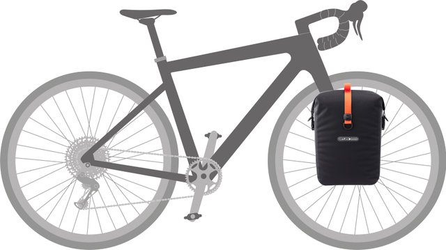 ORTLIEB Sacoche de vélo Gravel-Pack QL3.1 Single - black mat/14500 