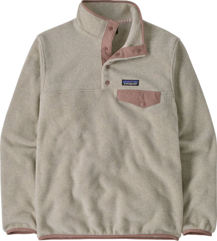 Patagonia Lightweight Synchilla Snap-T Women's Fleece Pullover - oatmeal heather-white moonrise-taupe | S