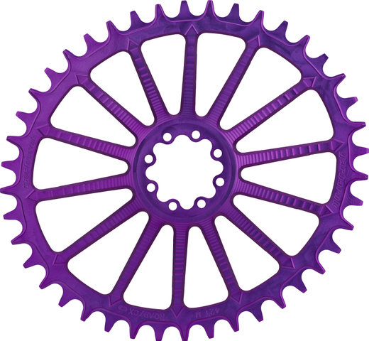 Garbaruk Oval Chainring AXS Road/CX SRAM Direct Mount 8-Hole Single Speed - violet/42 