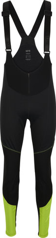 GORE Wear Cuissard à Bretelles C3 WINDSTOPPER® Bib Tights+ - black-neon yellow/M