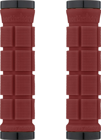 Lizard Skins Northshore Lock On Handlebar Grips - deep red/130 mm