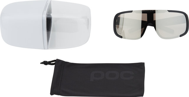 POC Gafas deportivas Aspire Mid modelo 2024 - uranium black/clarity trail-partly sunny silver