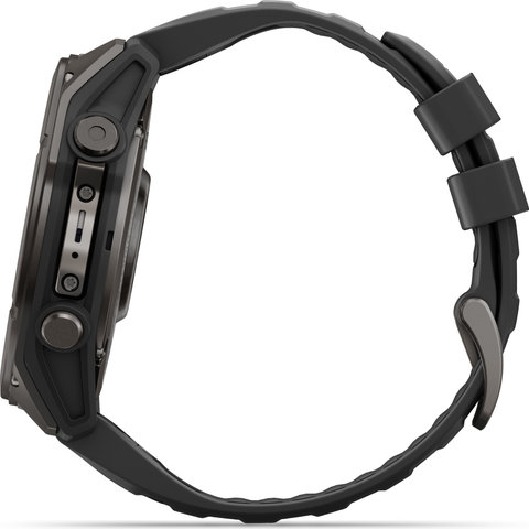 Garmin fēnix 9 AMOLED Sapphire DLC Titan 51 mm Multisport-Smartwatch - schwarz-carbongrau