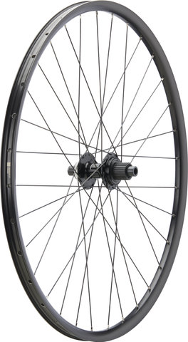bc basic Set de Roues Mountain Deore Disc Center Lock P-22 29" - noir | set de 29" (avant 15x100 + arrière 12x142) Shimano Micro Spline