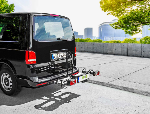 Eufab ProBC2+ Fahrradträger für Anhängerkupplung - schwarz-silber
