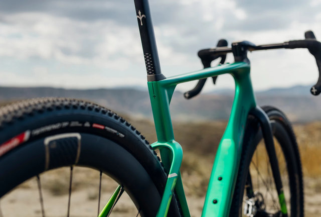 Wilier Vélo de gravel Rave SLR ID2 GRX Di2 1x12 carbone Graff Aero 48 - pixel green matt | 28" | M | 170,0 mm