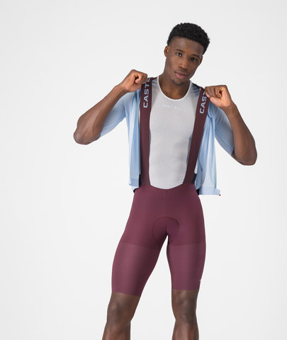 Castelli Premio Evo Bib Short Trägerhose - deep bordeaux winter sky | M