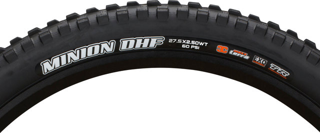 Maxxis Cubierta plegable Minion DHF 3C MaxxTerra EXO WT TR 27,5" - negro/27.5 /63 /63-584/2.5 