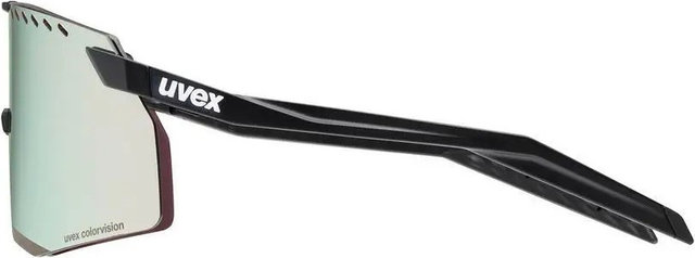 uvex uvex pace stage S V lunettes de sport - black mat/mirror blue