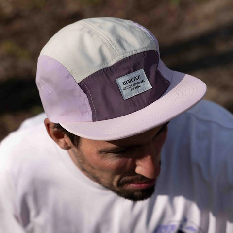 Burgtec Courier Five Panel Kappe - pink lemonade/one size