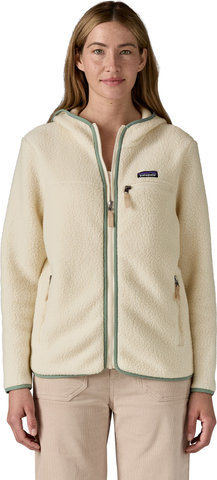 Patagonia Chaqueta con capucha para damas Retro Pile Hoody - natural-ellwood green/M