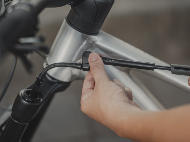 Topeak Nano Shock Dämpferpumpe - schwarz