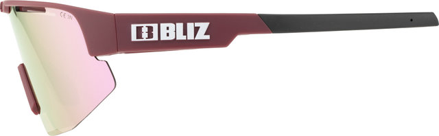 Bliz Lunettes de sport Matrix Small - matte burgundy | brown-rose
