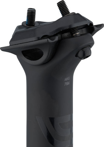 LEVELNINE Universal 400 mm Carbon Sattelstütze - black stealth/31,6 mm/400 mm/0 mm
