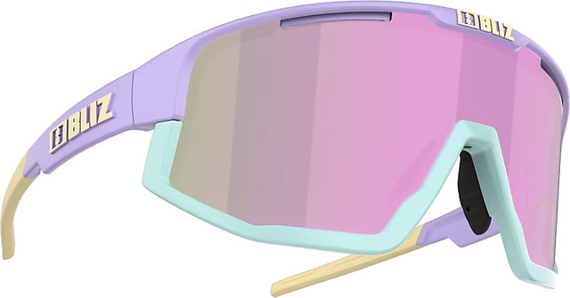 Bliz Lunettes de sport Fusion Small - matte pastel blue/brown-rose
