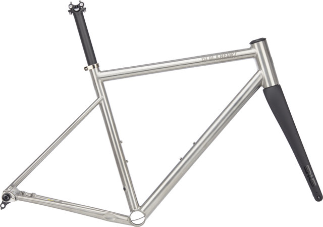 Blackheart Road Ti Rahmenkit - titanium brushed/1 1/8" - 1 1/4" tapered/43 mm/M/28"