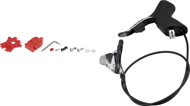 SRAM Freno de disco hidr. Red eTap AXS HRD FM con maneta de cambios/frenos - black/Rueda delantera/Izquierdo (específico de lado)