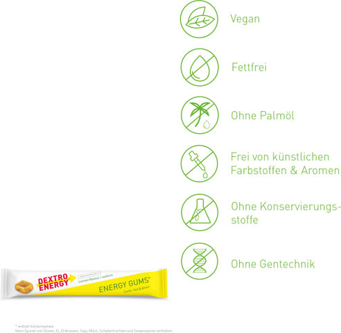 Dextro Energy Energy Gums - 15 Stück - lemon | lemon
