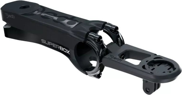 DEDA Support de potence Superbox pour Garmin, Wahoo, Bryton et GoPro - black