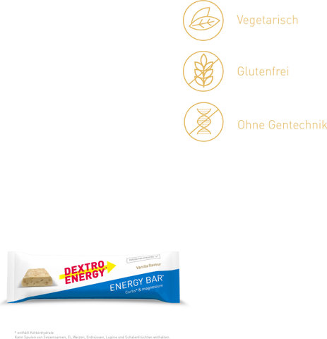 Dextro Energy Energy Bar Energierigel - 24 Stück - vanilla | vanilla