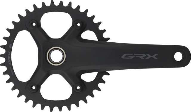 Shimano GRX Kurbelgarnitur FC-RX610-1 Hollowtech II - schwarz/172,5 mm 38 Zähne