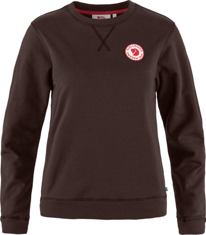 Fjällräven 1960 Logo Badge Sweater Damen Pullover - black oak | L