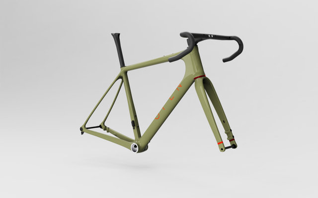 OPEN Kit Cadre en Carbone U.P. 2.0 Fourche Aero 28" - farn | M | 28" | 380 mm / 95-110 mm