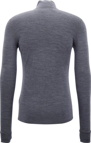 GripGrab Merino Bamboo 1/2 Zip Long Sleeve Base Layer - grey/M