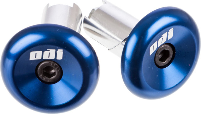 ODI Aluminium Handlebar End Caps - blue