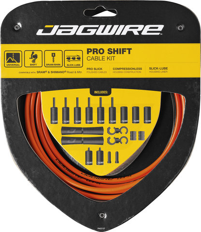 Jagwire Set de Câbles de Vitesses 2X Pro - orange
