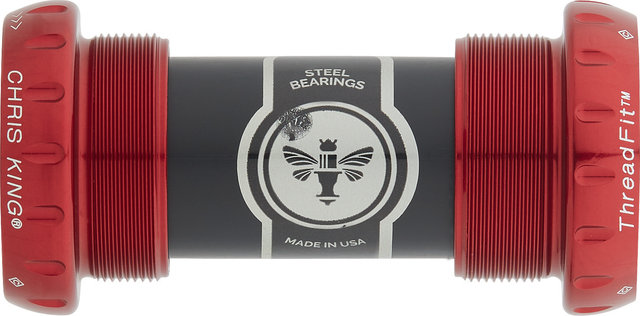 Chris King ThreadFit 24 Bottom Bracket - red/BSA