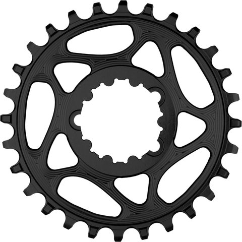 absoluteBLACK Plato Round Boost para SRAM Direct Mount 3 mm Offset - black/28 