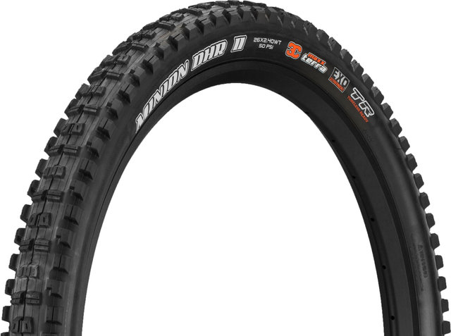 Maxxis Minion DHR II 3C MaxxTerra EXO WT TR 26" Faltreifen - schwarz/26 "/60 mm/61-559/2.4 "