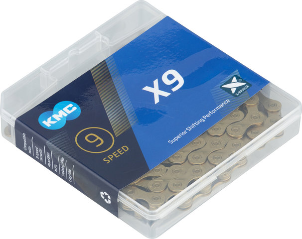 KMC X9 9-speed Chain - titanium nitride gold/114